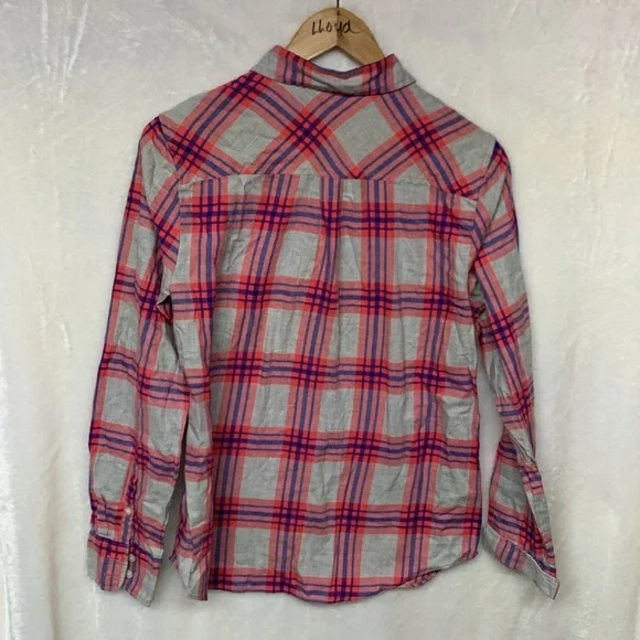 J Crew Boy Fit Plaid Flannel Shirt - Picture 7 of 7